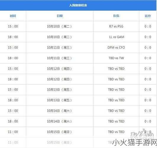 S13 全球总决赛，比赛时间安排全解析