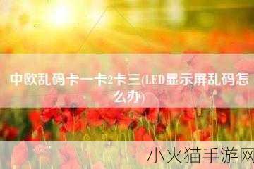 中欧乱码卡一卡2卡三 1. 中欧乱码卡的秘密：解锁无限可能