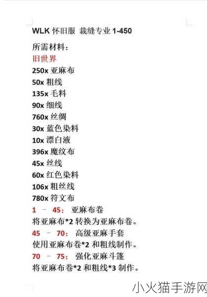 魔兽世界 WLK 烹饪 1 - 450 冲级，省钱秘籍大公开