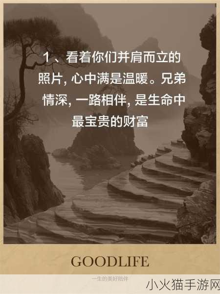 兄弟两个人一前一后 1. 兄弟情深：一前一后携手同行