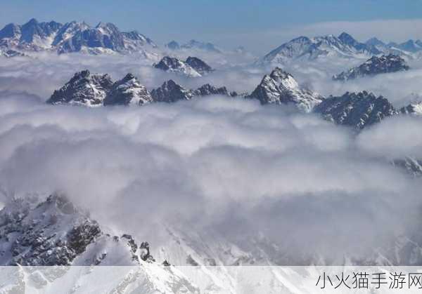 高耸的雪峰衬着巨大的蓝天对吗 1. 雪峰之巅：在蓝天下的壮丽风景