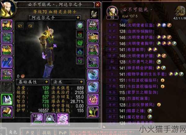 探索魔兽世界 11.0 奶骑套装属性之谜