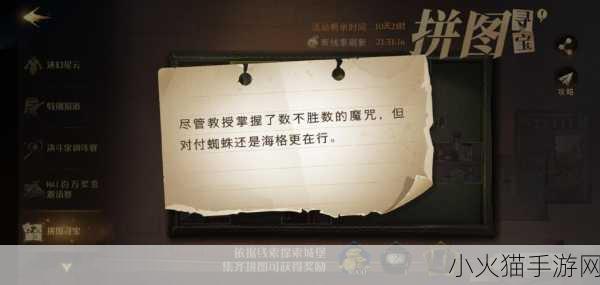 哈利波特拼图寻宝 10.9，教授的魔咒之谜